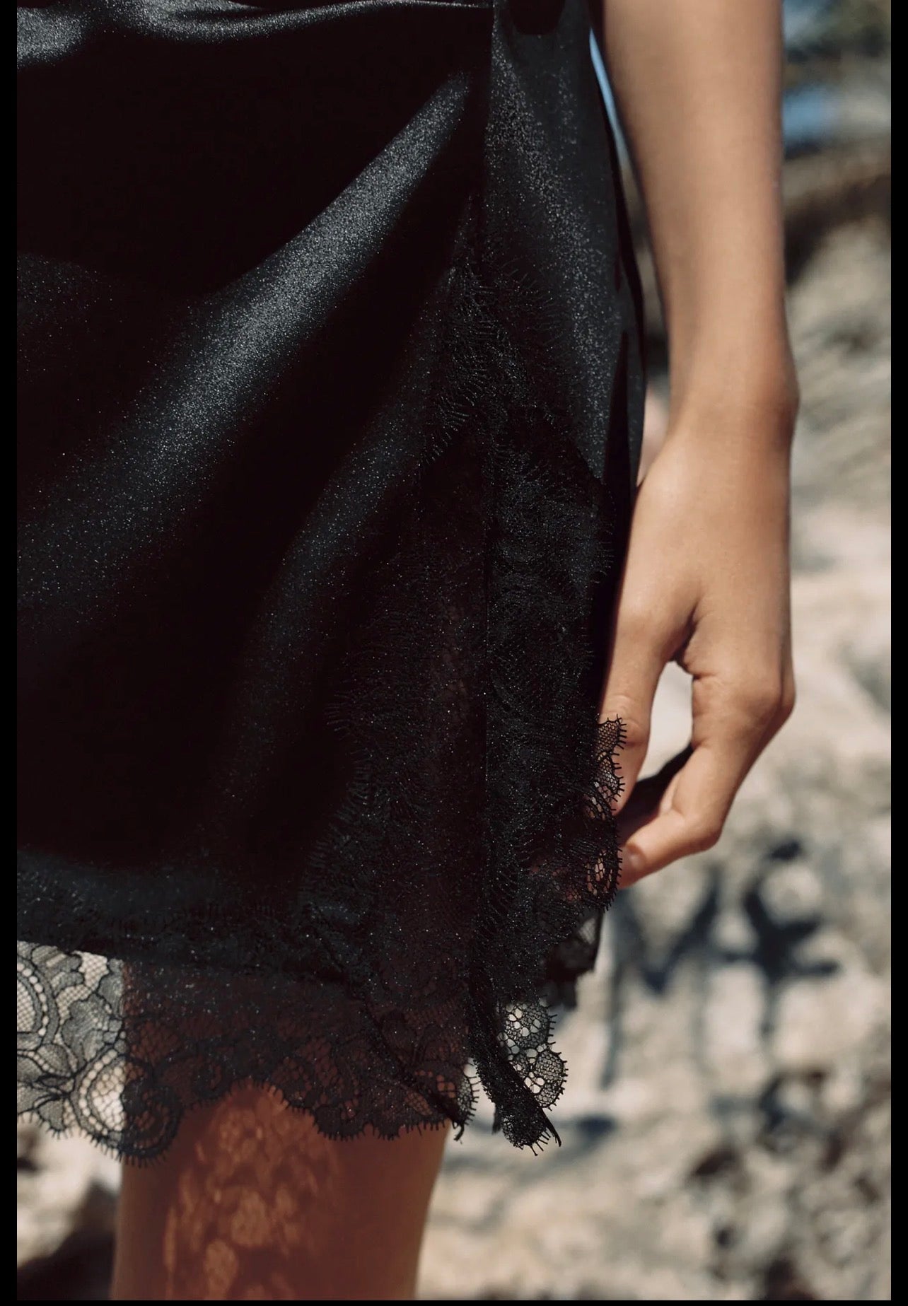 Slide slik dress