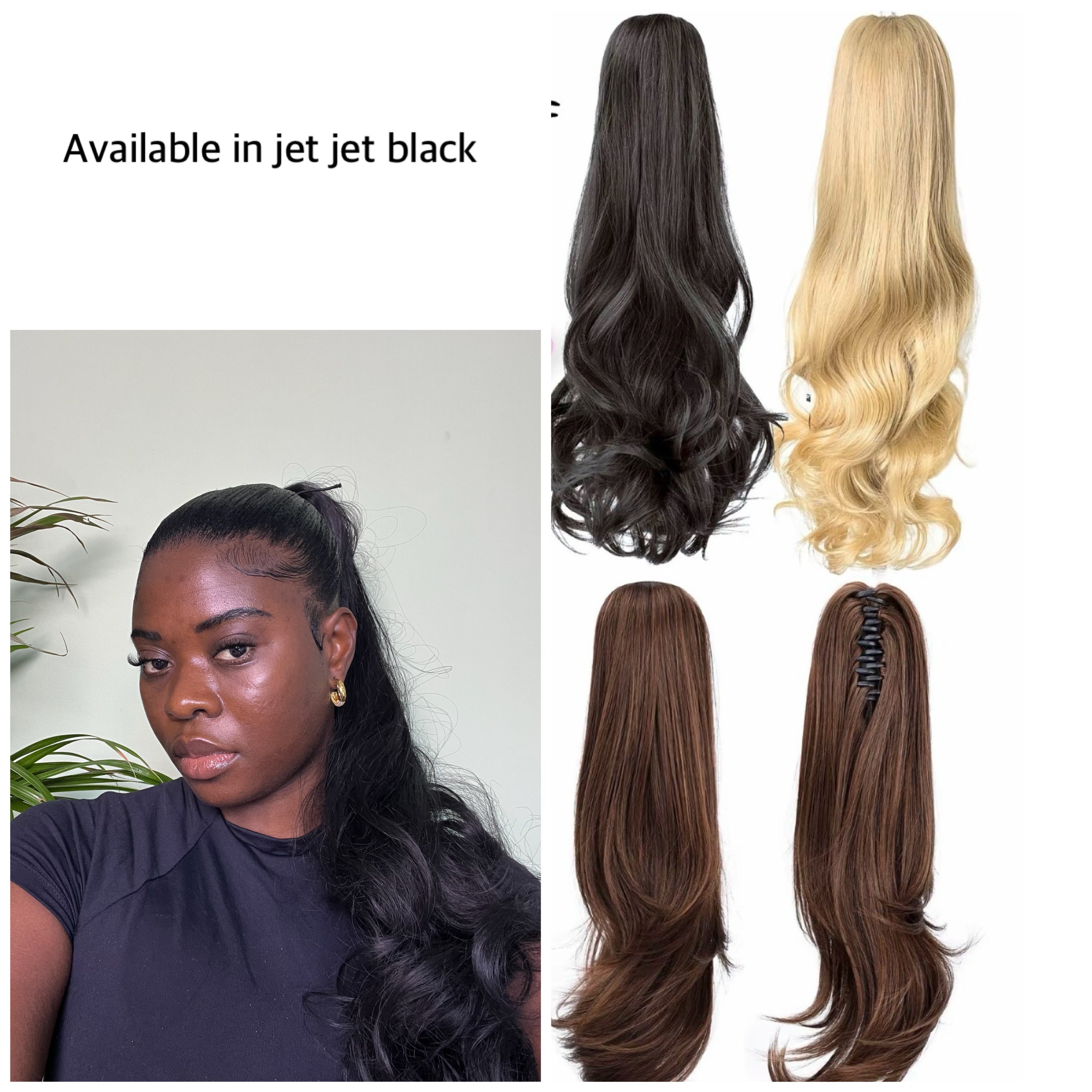 Liss Ponytail (jet black )