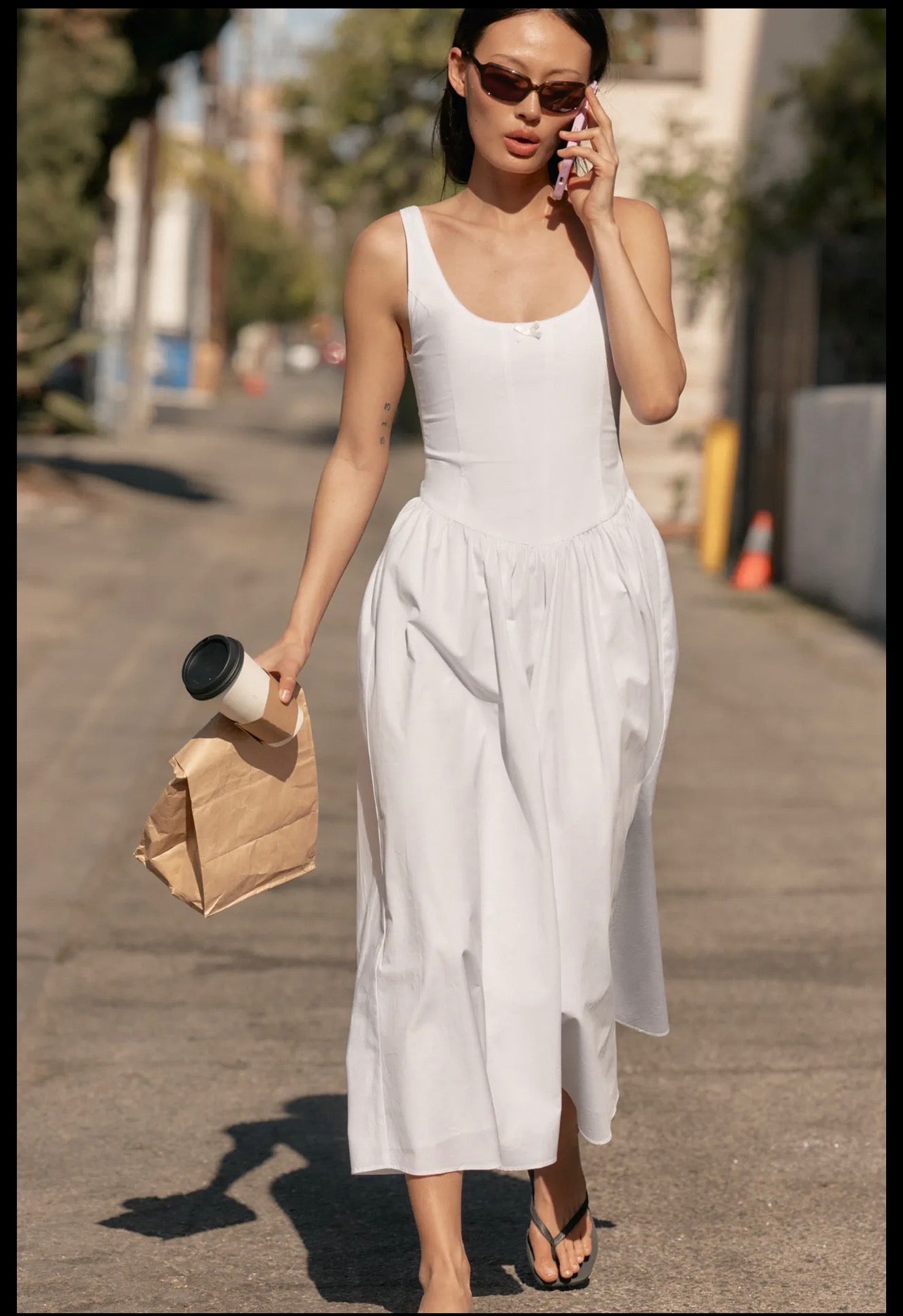 White  corsetry zara dress