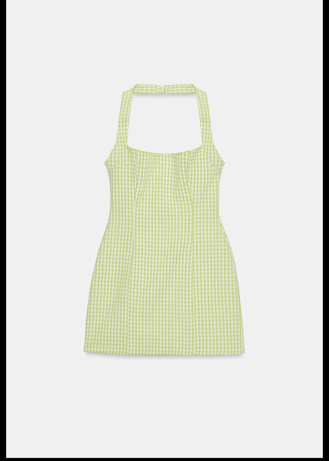 Gingham halter dress