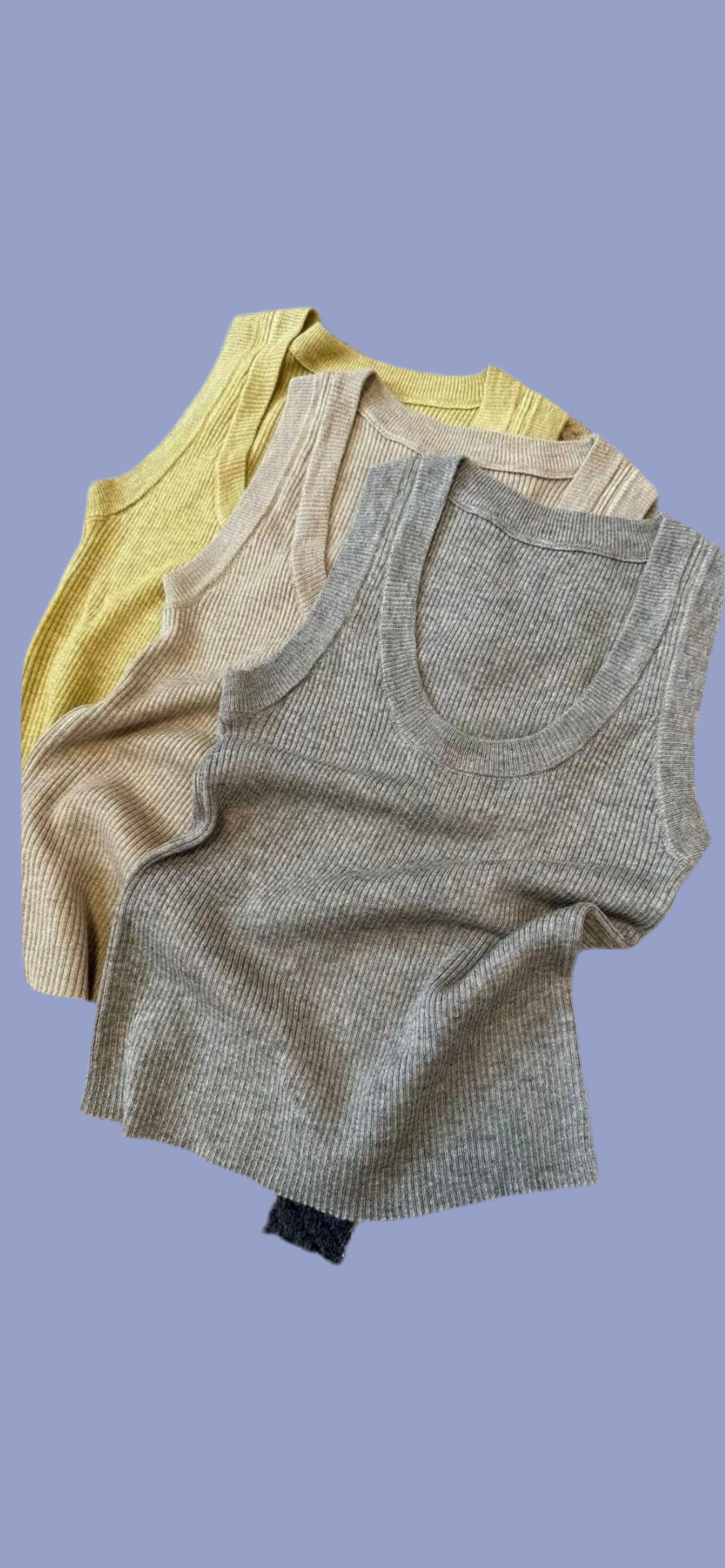 Ribbed knit tank top