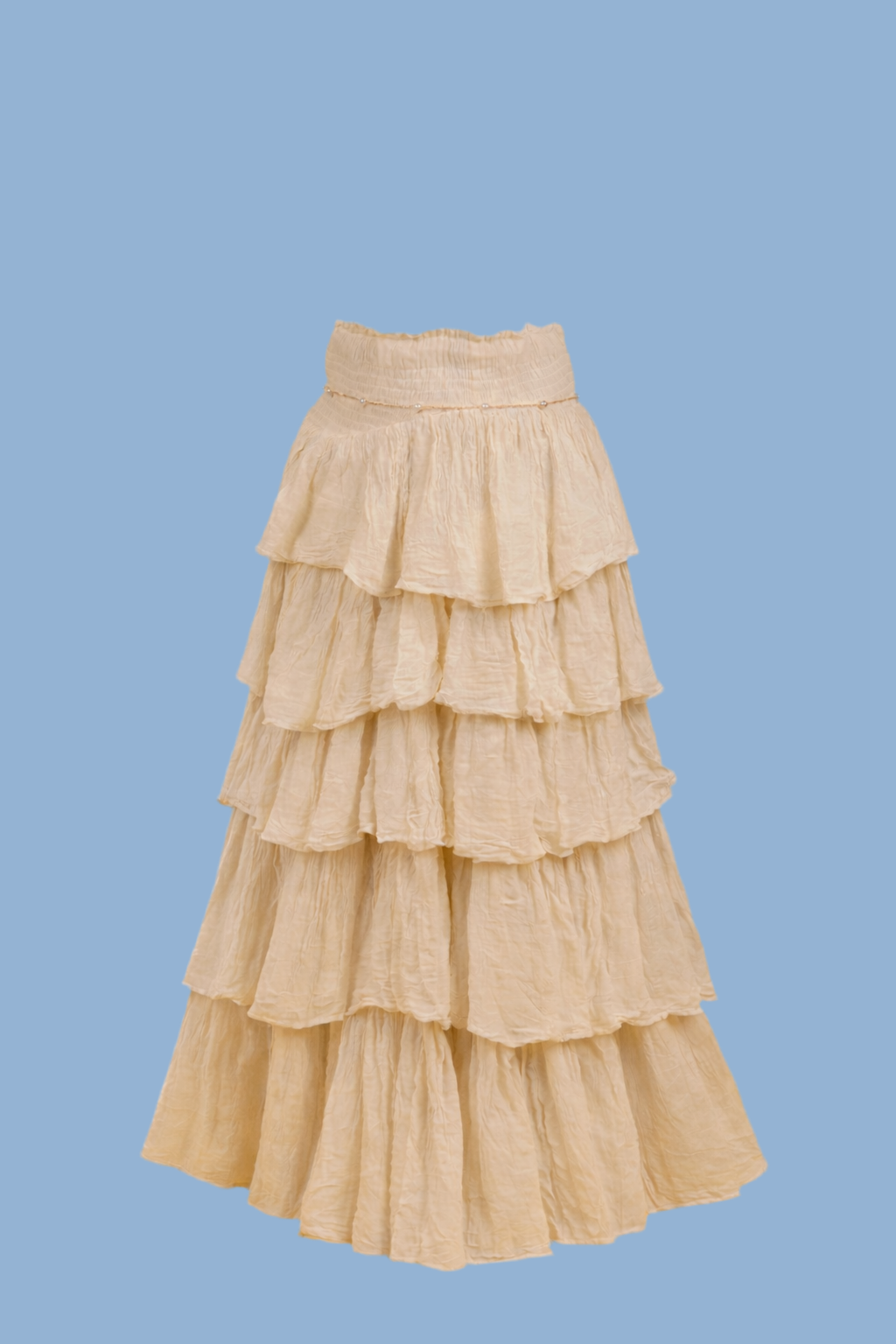 Boho layered long skirt