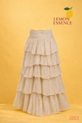 Boho layered long skirt